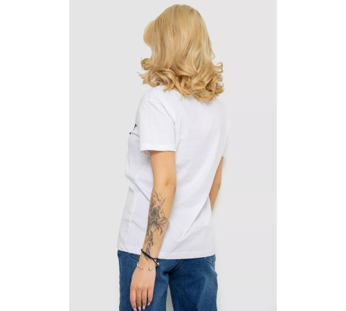Футболка жіноча, колір білий, 244R4612