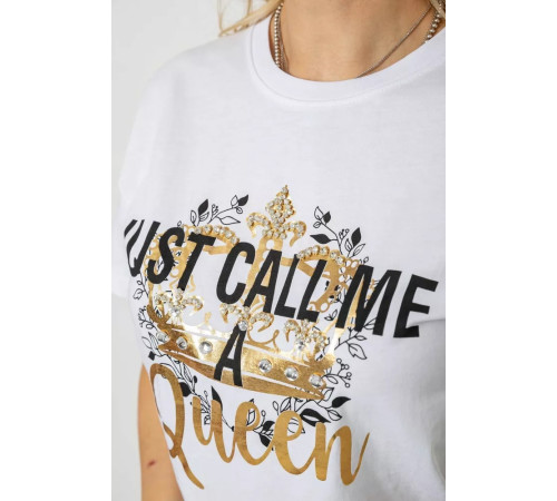 Футболка жіноча, колір білий, 244R4612