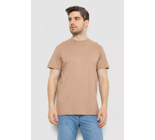 Футболка мужская базовая, цвет бежевый, 244R20603.