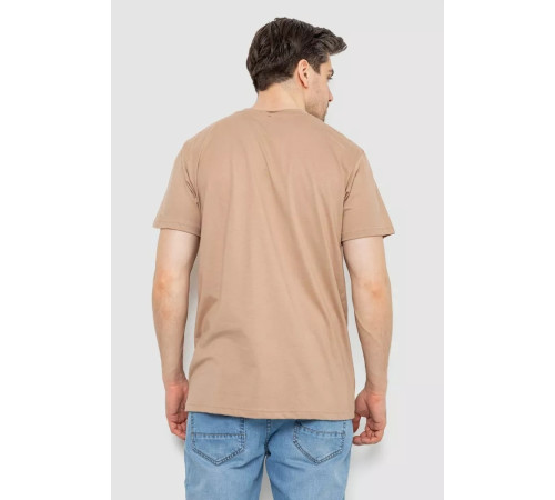 Футболка мужская базовая, цвет бежевый, 244R20603.