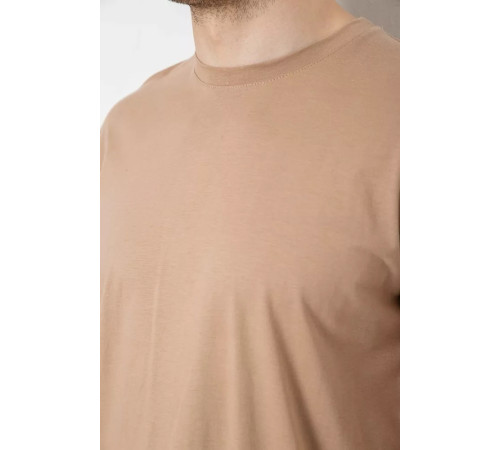 Футболка мужская базовая, цвет бежевый, 244R20603.