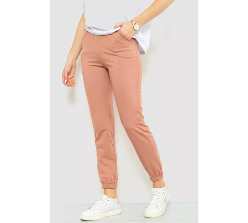 Спорт брюки женские, цвет пудровый, 131R160633