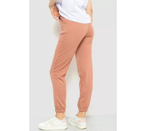 Спорт брюки женские, цвет пудровый, 131R160633