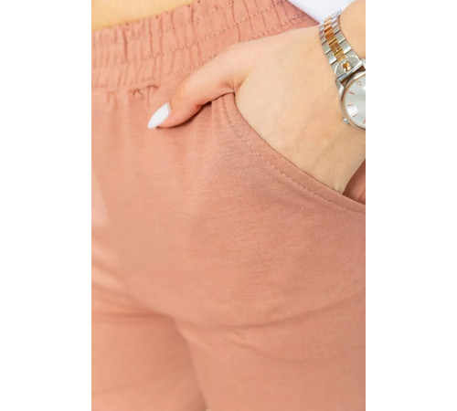 Спорт брюки женские, цвет пудровый, 131R160633