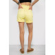 Джинсовые шорты женские, цвет желтый, 182R1468
