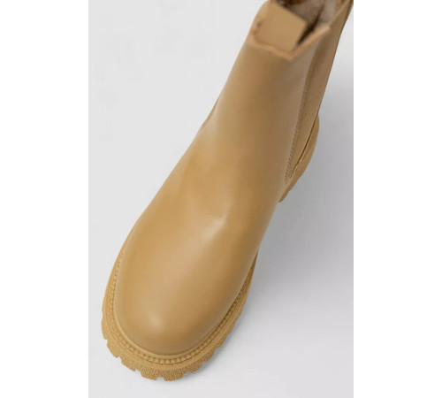 Черевики жіночі зимові на хутрі челсі, колір бежевий, 248RTM15