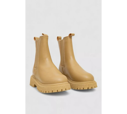 Черевики жіночі зимові на хутрі челсі, колір бежевий, 248RTM15