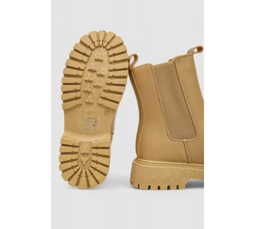 Черевики жіночі зимові на хутрі челсі, колір бежевий, 248RTM15