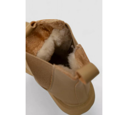 Черевики жіночі зимові на хутрі челсі, колір бежевий, 248RTM15