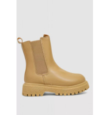 Черевики жіночі зимові на хутрі челсі, колір бежевий, 248RTM15