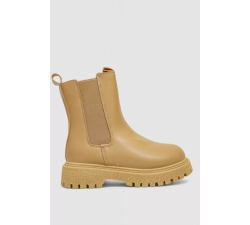 Черевики жіночі зимові на хутрі челсі, колір бежевий, 248RTM15