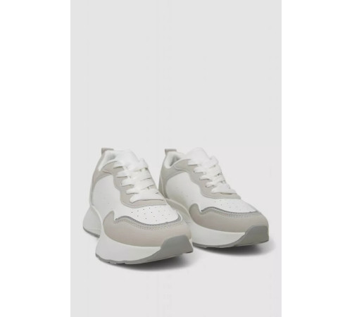 Кроссовки женские, цвет бело-серый, 248RXM60