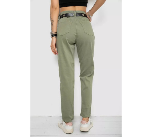 Джинси жіночі MOM, колір оливковий, 182R00296