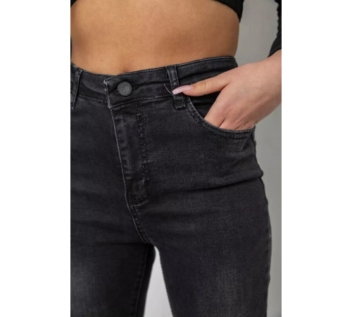 Джинси жіночі, колір темно-сірий, 244R5760