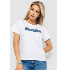 Футболка жіноча з принтом, колір білий, 221R3004-1