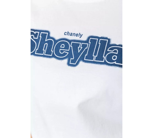 Женская футболка с принтом, цвет белый, 221R3004-1