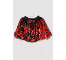 Юбка детская нарядная, цвет черно-красный, 247R417-5