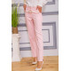 Класичні жіночі штани, рожевого кольору, з поясом, 182R245