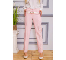 Классические женские брюки, розового цвета, с поясом, 182R245.