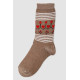 Шкарпетки жіночі з принтом, колір бежевий, 238R336-4