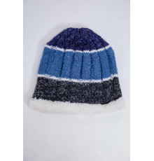 Дитяча шапка, сіро-синього кольору, з вовни, 167R7777