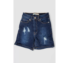 Шорты подростковые джинсовые для девочки, цвет синий, 247R923