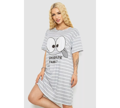 Ночная рубашка, цвет серо-белый, 238R335