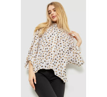 Блуза классическая свободного кроя, цвет молочный, 102R332.