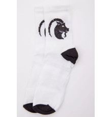 Жіночі білі шкарпетки, з принтом, 167R520-5