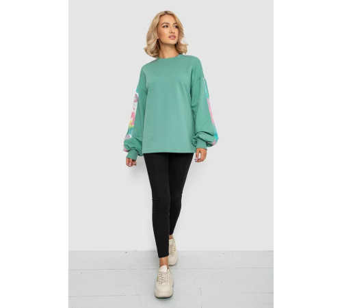 Свитшот женский, цвет оливковый, 102R445