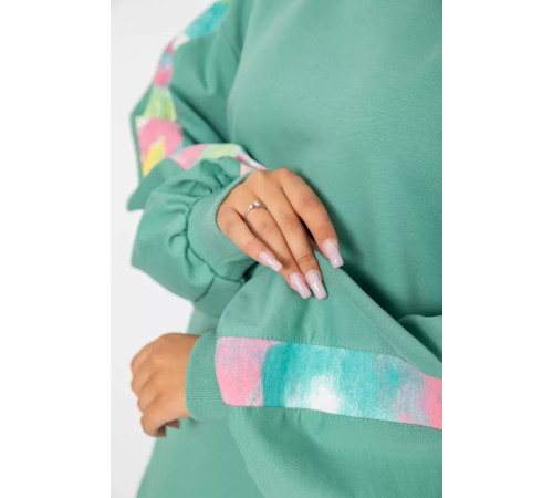 Свитшот женский, цвет оливковый, 102R445