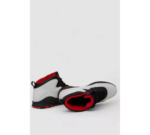 Черевики чоловічі зимові на хутрі, колір біло-червоний, 248RCX697