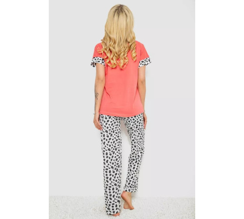 Пижама женская с принтом, цвет розовый, 243R2091-1.