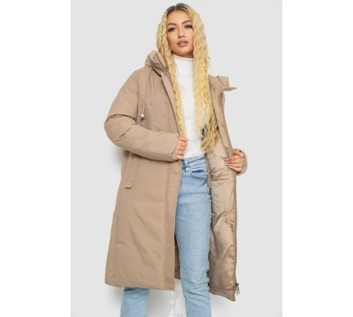 Пуховик женский зимний, цвет бежевый, 243R8811
