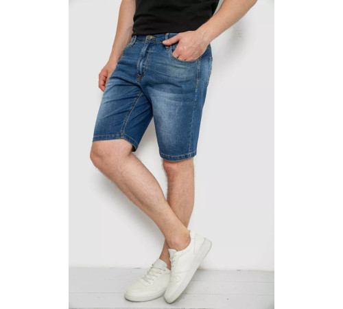 Джинсові шорти чоловічі, колір синій, 244R5A-049