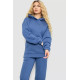 Женский спортивный костюм на флисе, цвет джинс, 102R7711