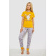 Женская пижама с принтом, цвет желто-серый, 243R15885