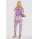 Пижама женская с принтом, цвет сиреневый, 243R2079