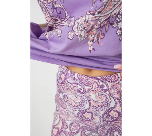 Пижама женская с принтом, цвет сиреневый, 243R2079