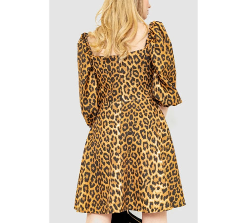 Сукня з леопардовим принтом, колір коричнево-чорний, 172R989