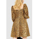Сукня з леопардовим принтом, колір коричнево-чорний, 172R989