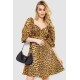 Сукня з леопардовим принтом, колір коричнево-чорний, 172R989