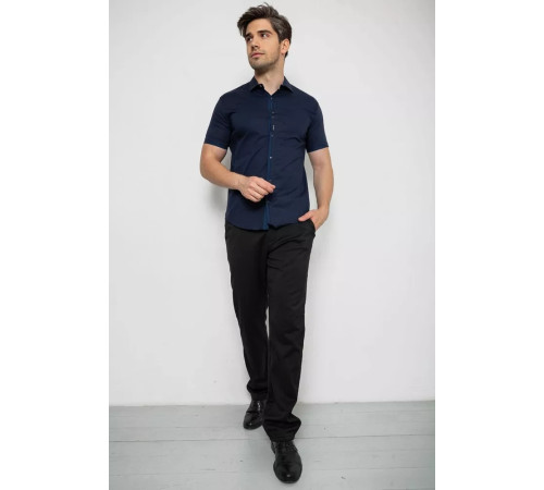 Рубашка мужская 214R7028, цвет Синий