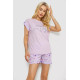 Пижама женская с принтом, цвет сиреневый, 243R2108
