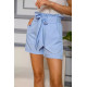 Жіночі шорти на резинці, з поясом, колір Блакитний, 102R305