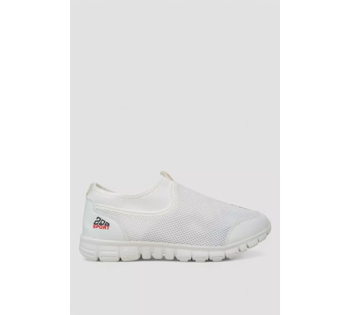 Слипоны мужские, цвет белый, 244RA317