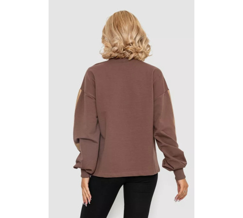 Світшот жіночий, колір коричневий, 102R445-2