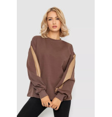 Свитшот женский, цвет коричневый, 102R445-2.