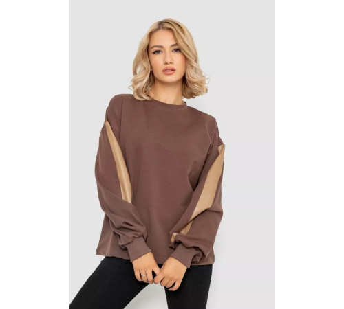 Світшот жіночий, колір коричневий, 102R445-2