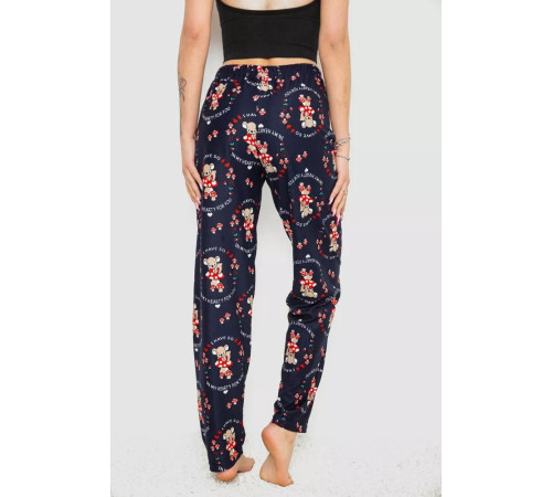 Штани жіночі домашні, колір темно-синій, 238R1101